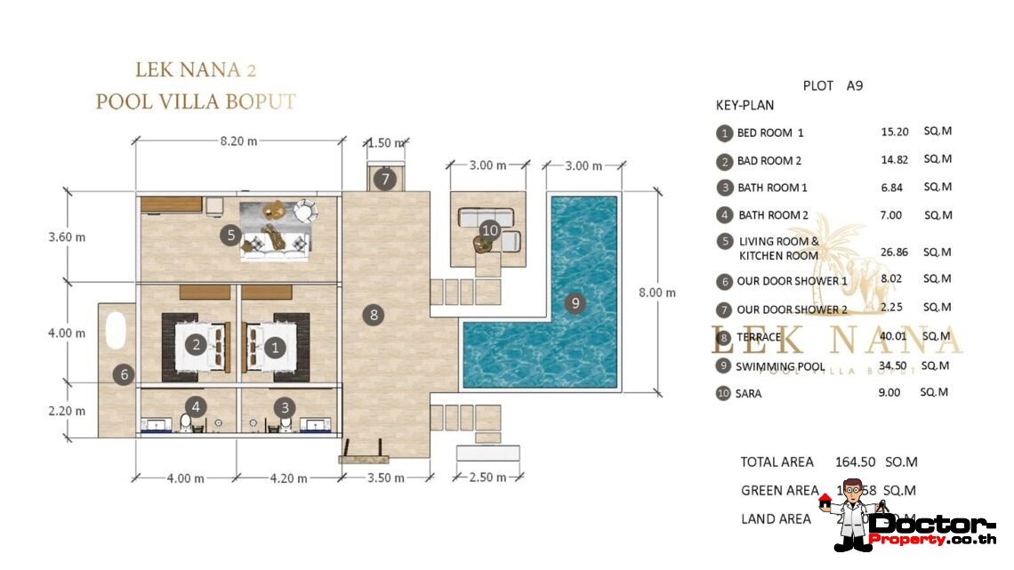 Modern 2 Bedroom Pool Villa in Bo Phut, Koh Samui – For Sale