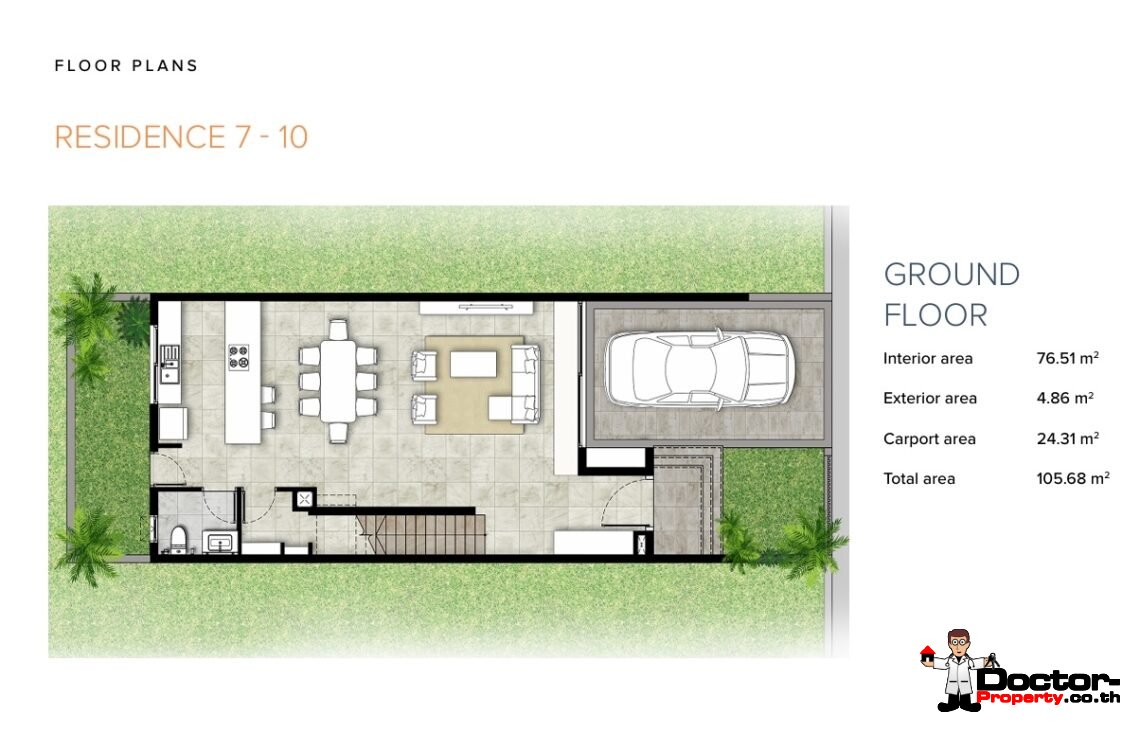 3 Bedroom Townhouse in Choeng Mon, Koh Samui – For Sale