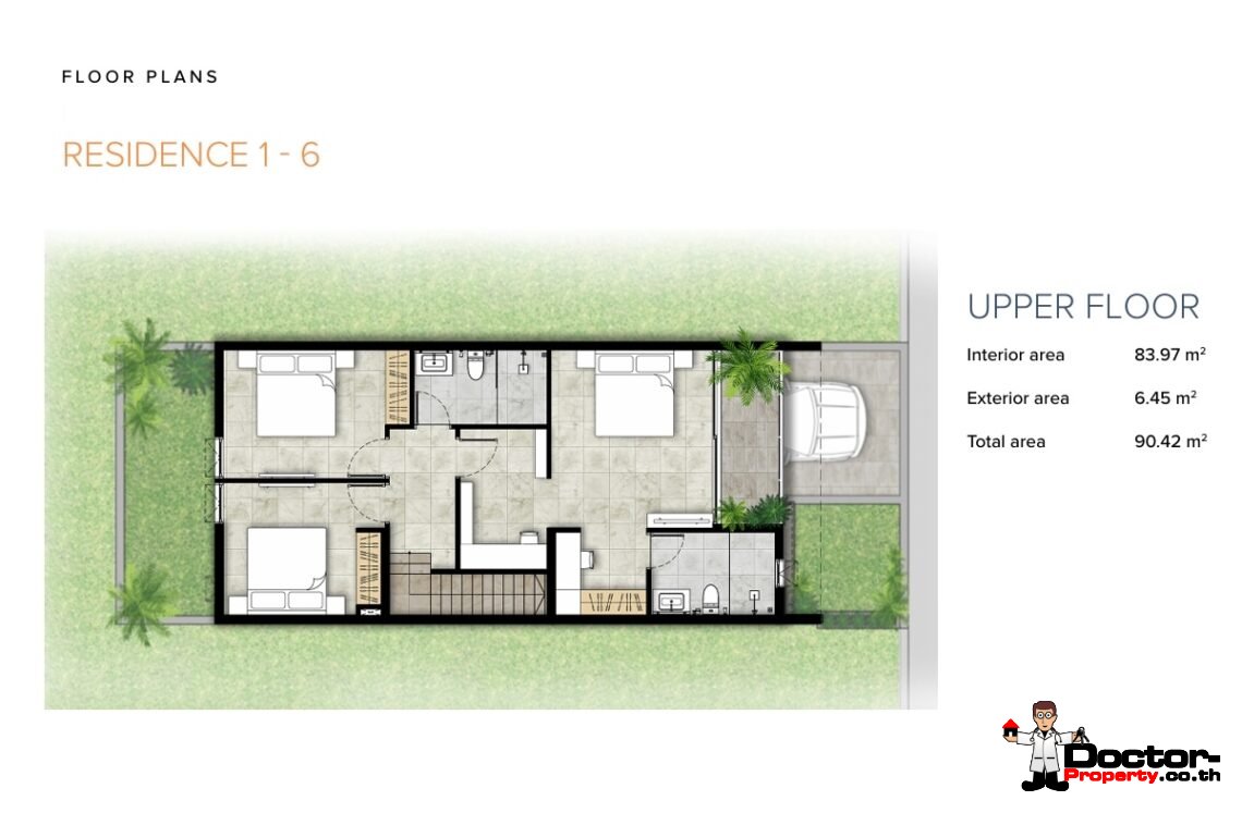 3 Bedroom Townhouse in Choeng Mon, Koh Samui – For Sale