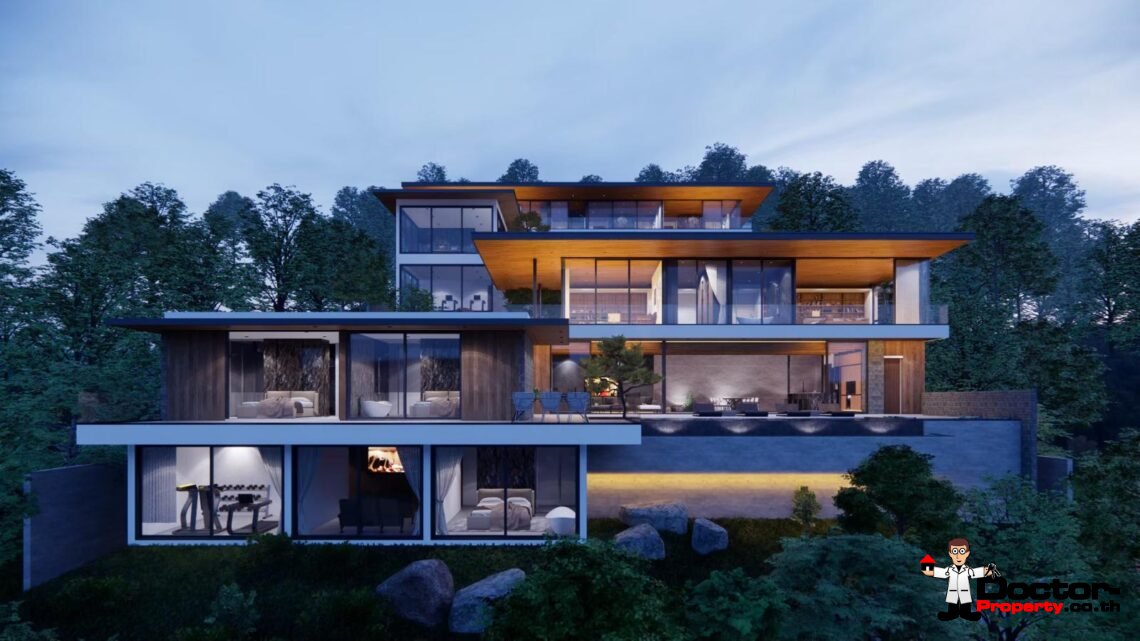 Luxurious 4 Bedroom Pool Villa with Stunning Sea View in Choeng Mon, Koh Samui