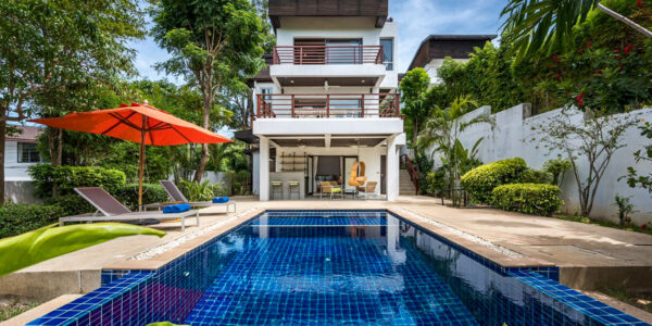3 Bedroom Pool Villa with Sea View in Plai Laem, Koh Samui – For Sale