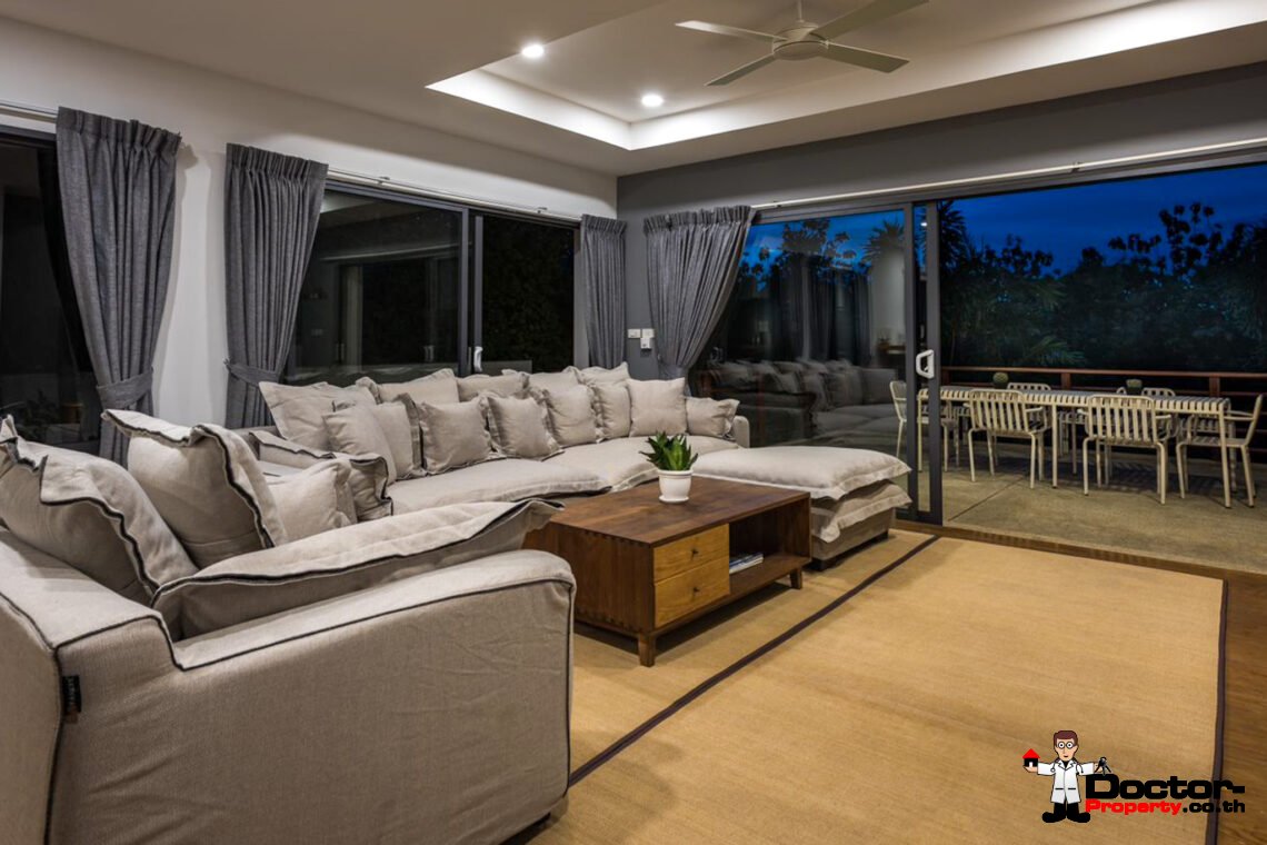 3 Bedroom Pool Villa with Sea View in Plai Laem, Koh Samui – For Sale