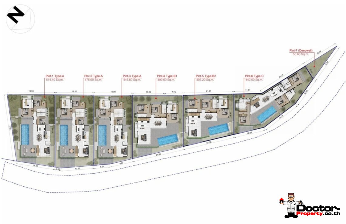 Tropical Modern 3 Bedroom Pool Villa in Lamai, Koh Samui – For Sale