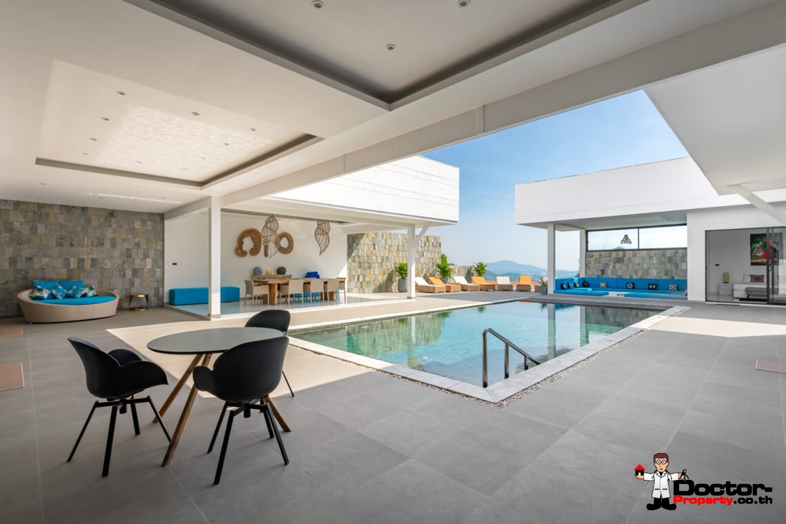 7 Bedroom Luxury Sea View Villa – Bophut, Koh Samui – For Sale