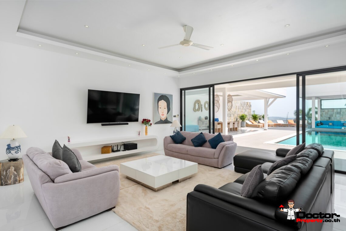 7 Bedroom Luxury Sea View Villa – Bophut, Koh Samui – For Sale
