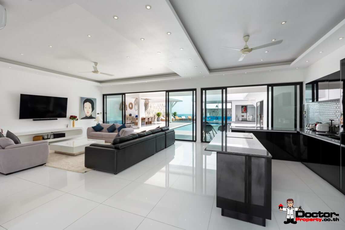 7 Bedroom Luxury Sea View Villa – Bophut, Koh Samui – For Sale