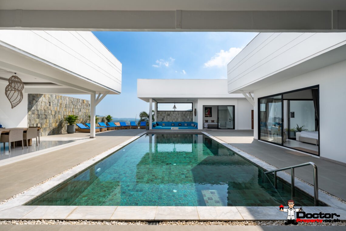 7 Bedroom Luxury Sea View Villa – Bophut, Koh Samui – For Sale