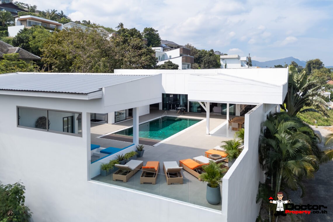 7 Bedroom Luxury Sea View Villa – Bophut, Koh Samui – For Sale