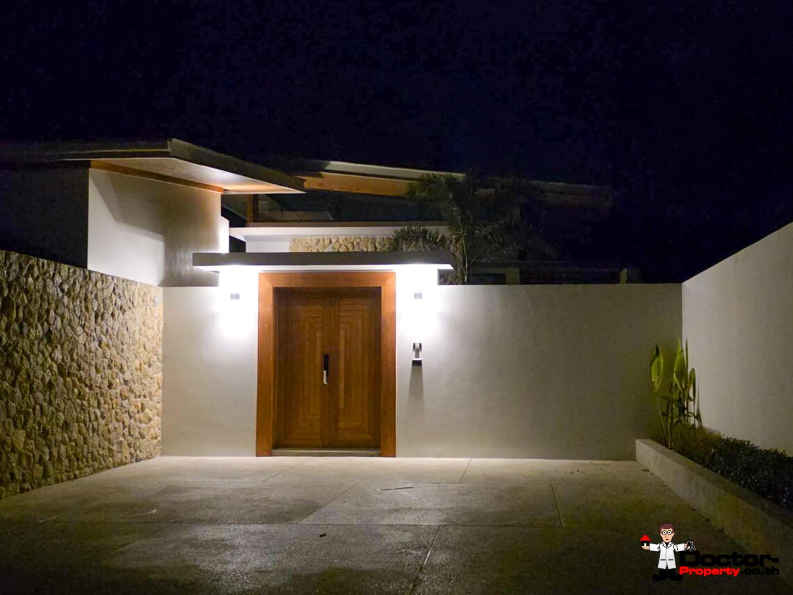 New 3 Bedroom Private Pool Villa with Spacious Garden in Mae Nam, Koh Samui – For Sale