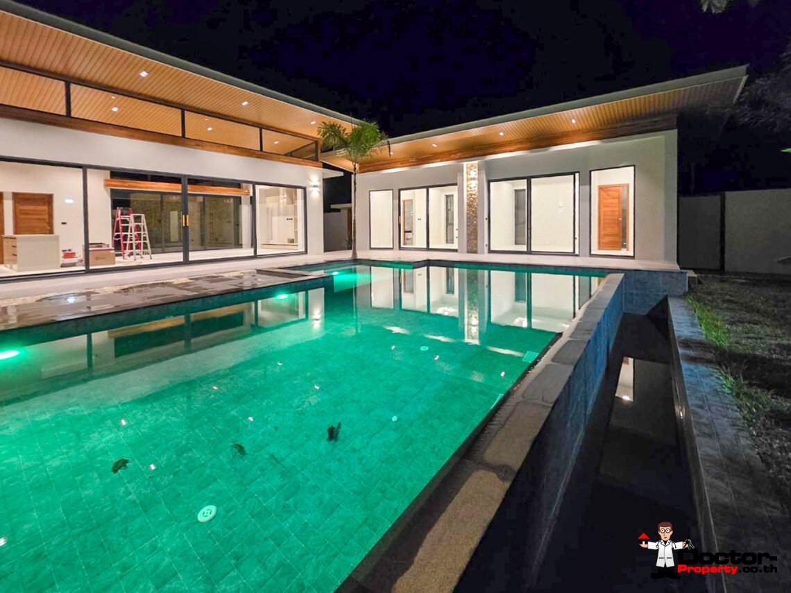 New 3 Bedroom Private Pool Villa with Spacious Garden in Mae Nam, Koh Samui – For Sale