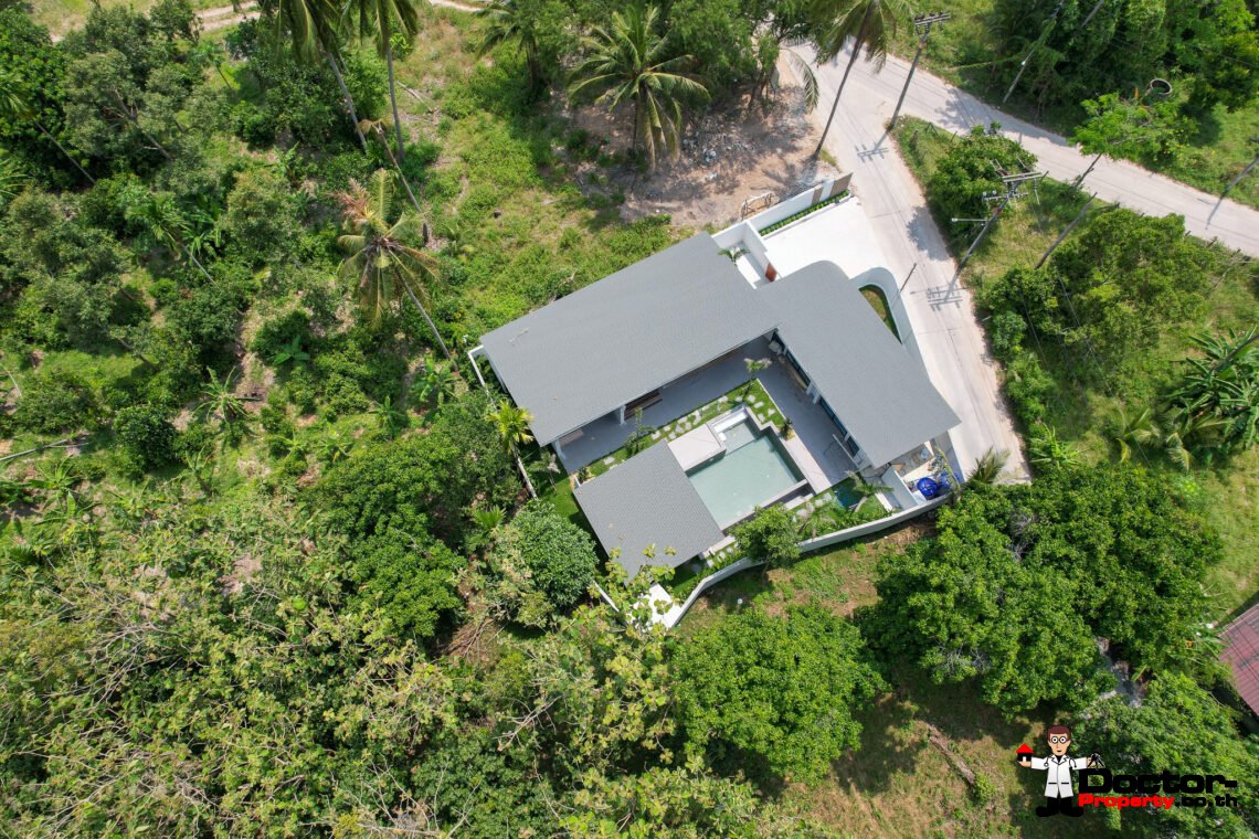 New 3 Bedroom Private Pool Villa with Spacious Garden in Mae Nam, Koh Samui – For Sale