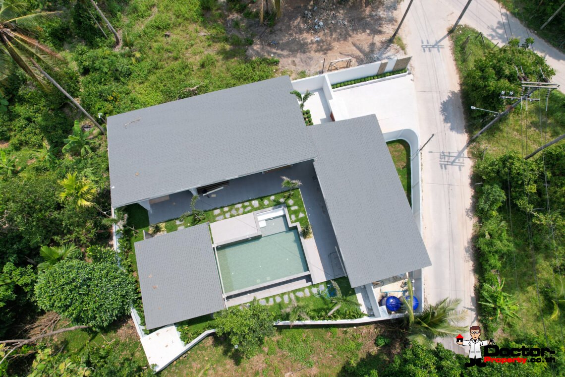 New 3 Bedroom Private Pool Villa with Spacious Garden in Mae Nam, Koh Samui – For Sale