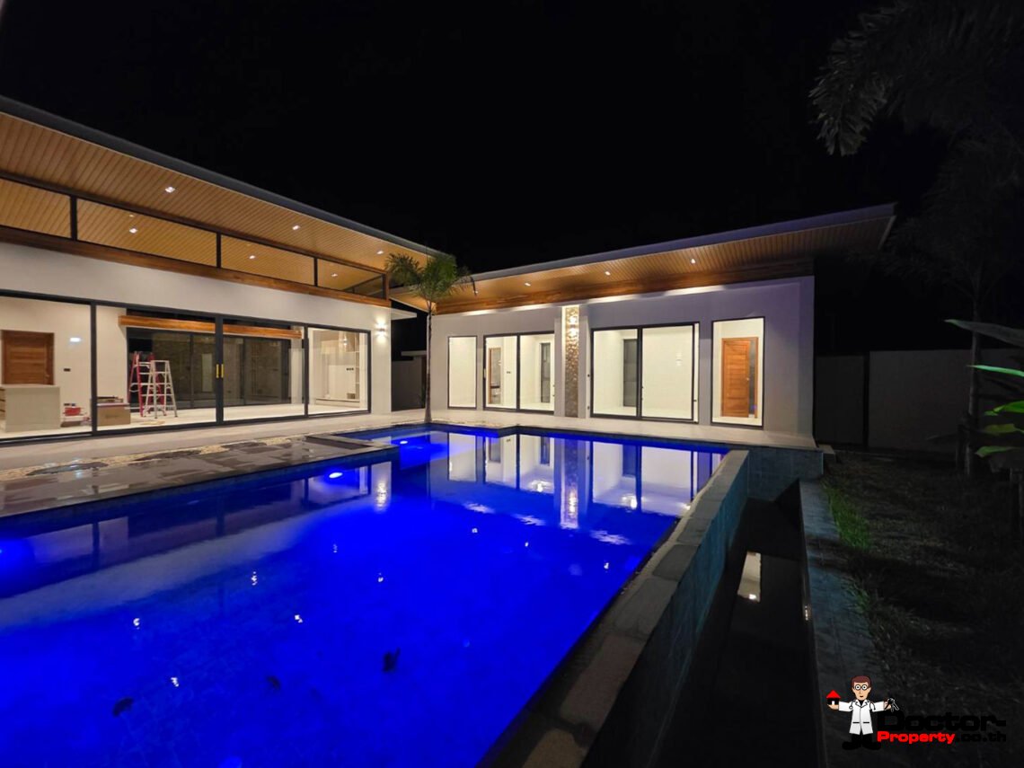 New 3 Bedroom Private Pool Villa with Spacious Garden in Mae Nam, Koh Samui – For Sale