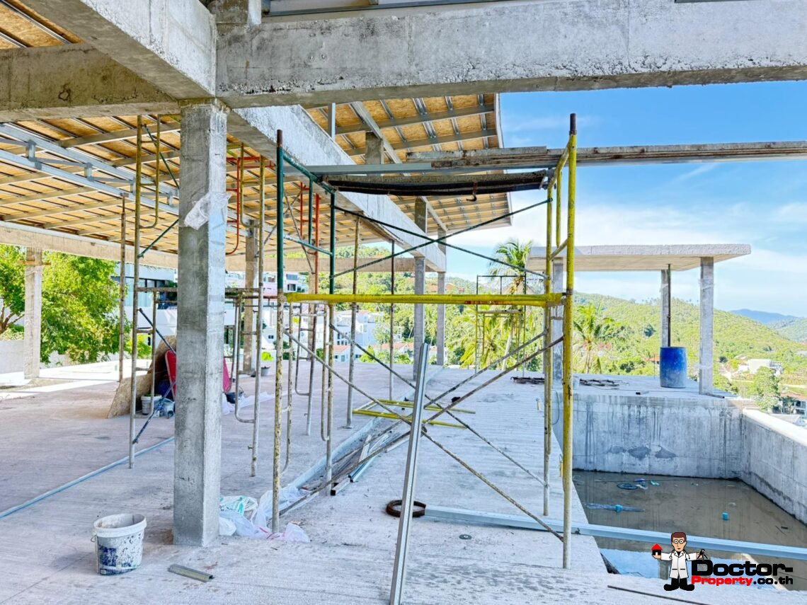 New Project! 4 Bedroom Pool Villas with Seaview in Chaweng – For Sale