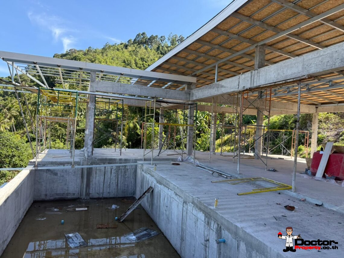 New Project! 4 Bedroom Pool Villas with Seaview in Chaweng – For Sale