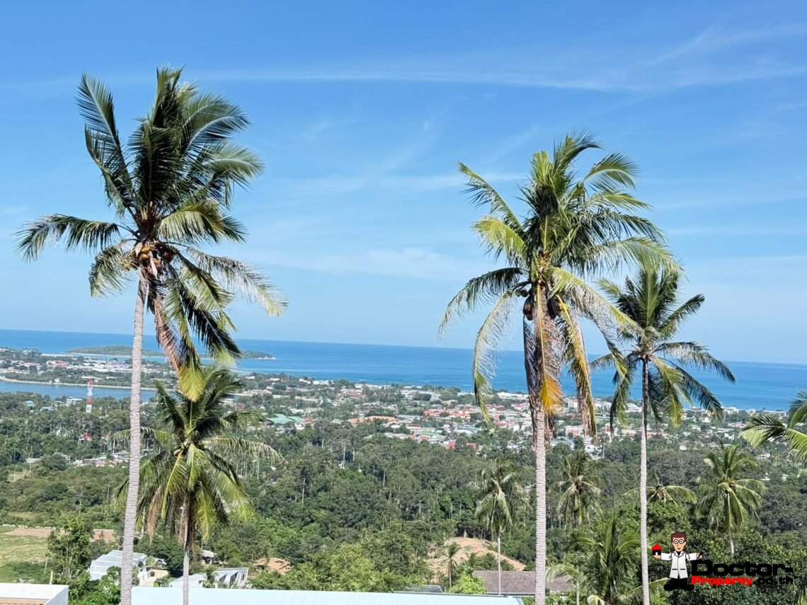 New Project! 4 Bedroom Pool Villas with Seaview in Chaweng – For Sale