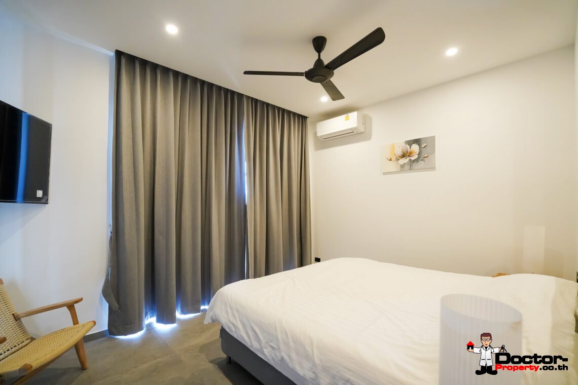 New 3 Bedroom Private Pool Villa with Sea View in Bo Phut, Koh Samui – For Sale