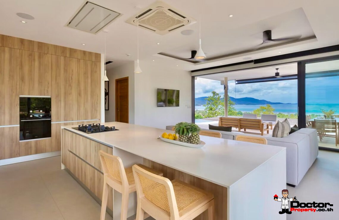 Luxurious 5 Bedroom Pool Villa with Sea View in Plai Laem, Koh Samui – For Sale