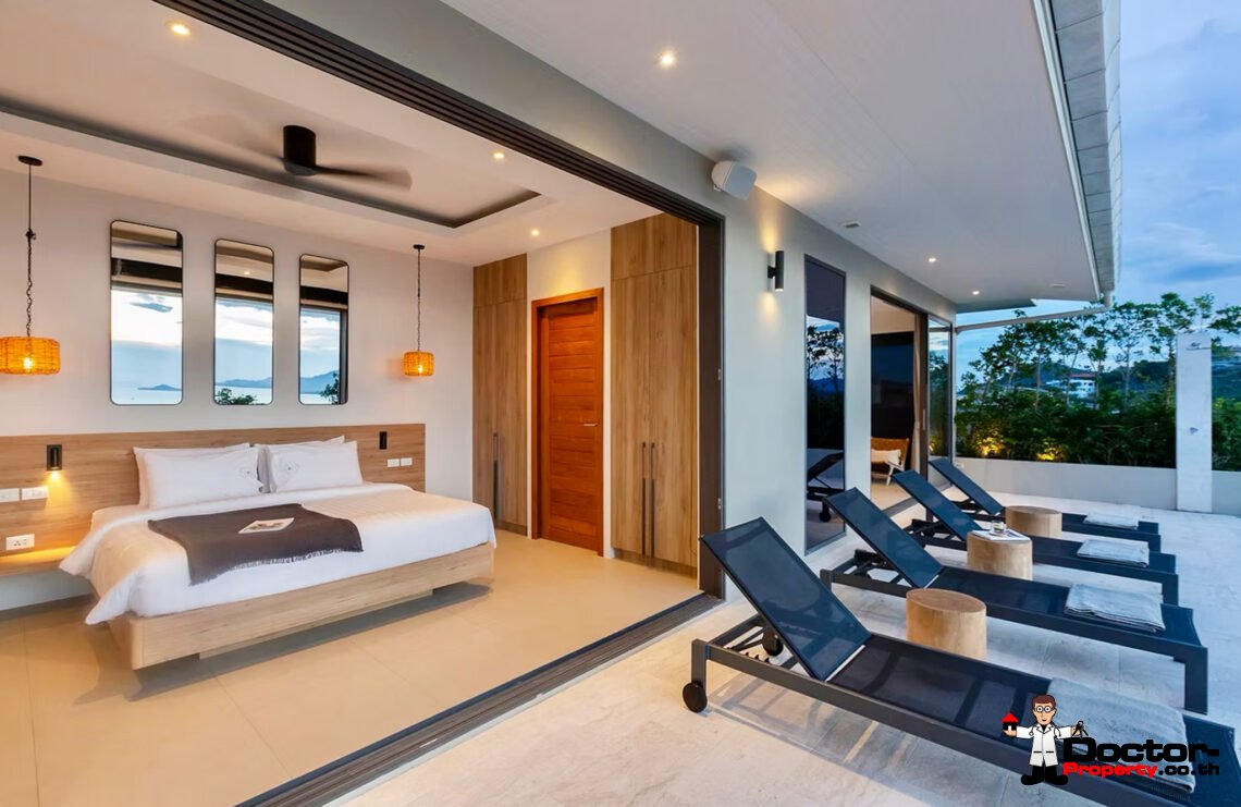 Luxurious 5 Bedroom Pool Villa with Sea View in Plai Laem, Koh Samui – For Sale