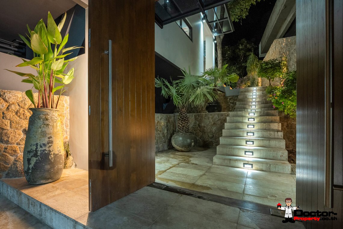 Elegant 4 Bedroom Sea View Villa with Pool in Plai Laem, Koh Samui – For Sale