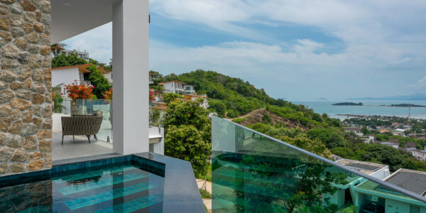 Elegant 4 Bedroom Sea View Villa with Pool in Plai Laem, Koh Samui – For Sale