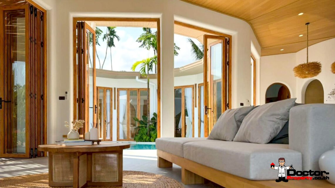 3 Bedroom Eco-Friendly Pool Villa with Spacious area in Mae Nam, Koh Samui – For Sale