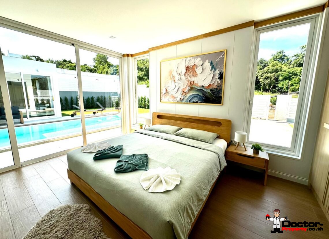 3 Bedroom Pool Villa Bali Style in Plai Laem, Koh Samui – For Sale