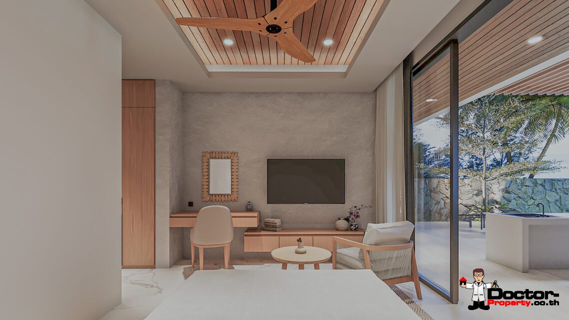 3 Bedroom Pool Villa with Sea View in Chaweng Noi, Koh Samui – For Sale