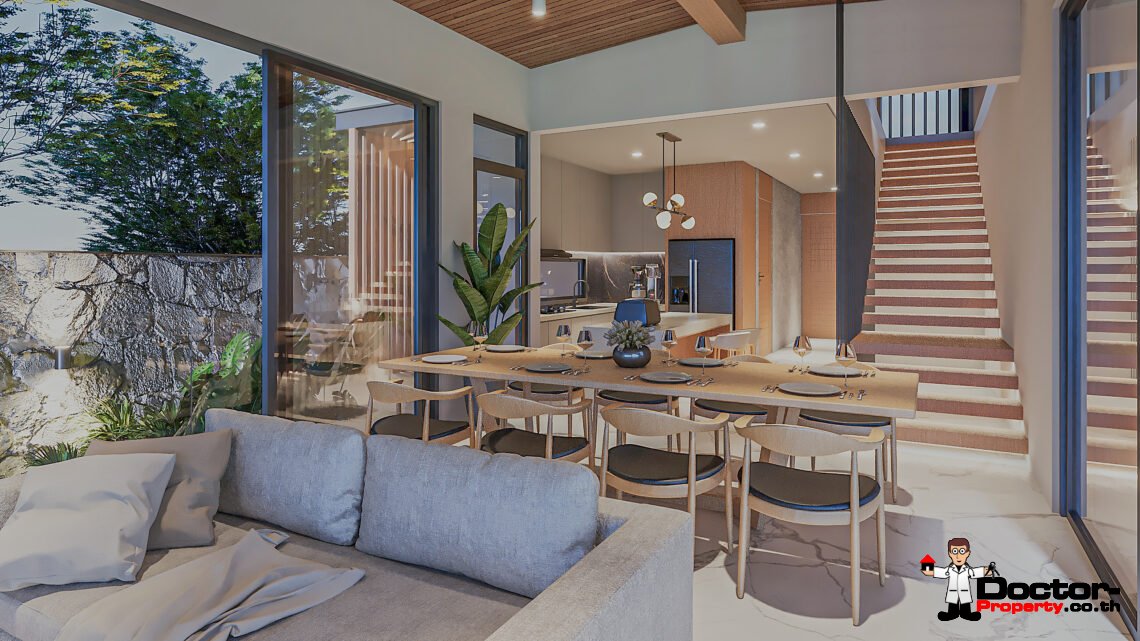 3 Bedroom Pool Villa with Sea View in Chaweng Noi, Koh Samui – For Sale