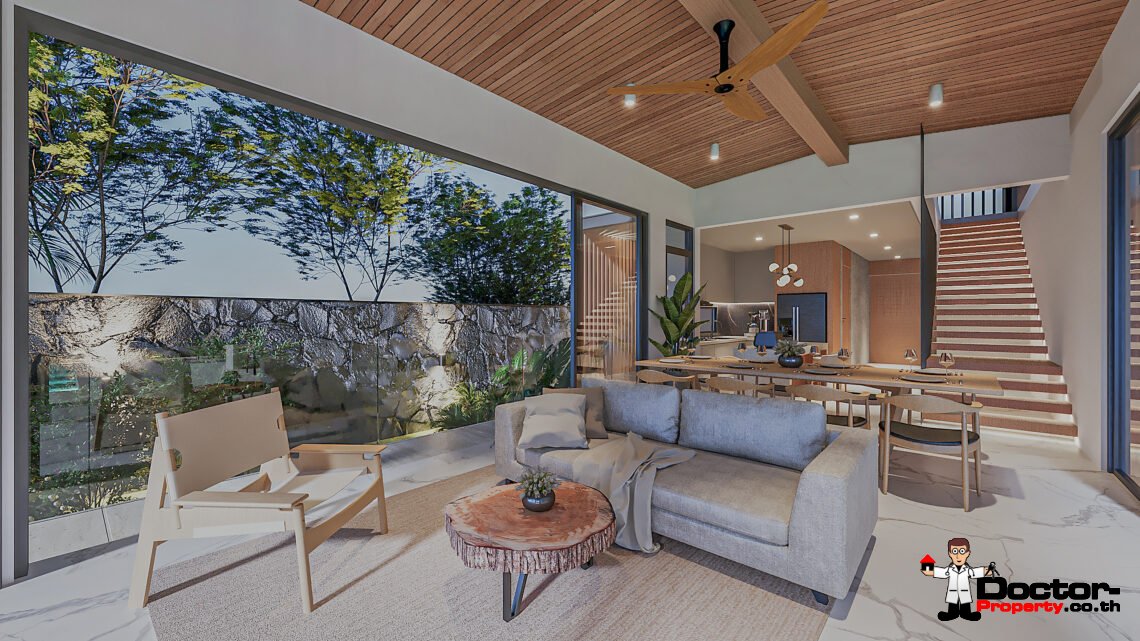 3 Bedroom Pool Villa with Sea View in Chaweng Noi, Koh Samui – For Sale