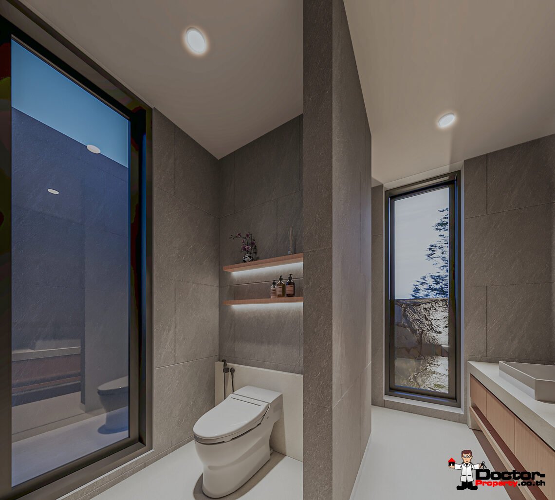 3 Bedroom Pool Villa with Sea View in Chaweng Noi, Koh Samui – For Sale