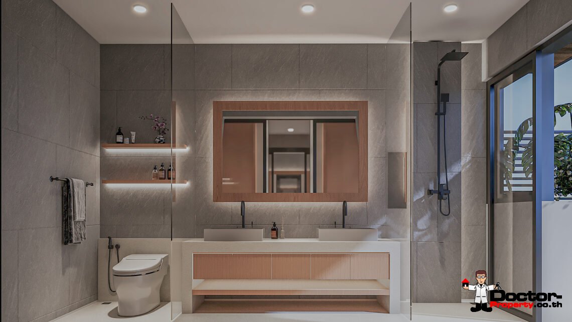 3 Bedroom Pool Villa with Sea View in Chaweng Noi, Koh Samui – For Sale