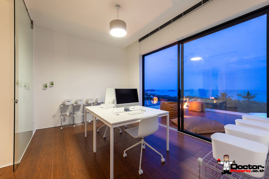 New 3 Bedroom Pool Villa with Sea View in Chaweng Noi, Koh Samui – For Sale