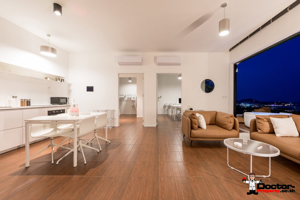 New 3 Bedroom Pool Villa with Sea View in Chaweng Noi, Koh Samui – For Sale