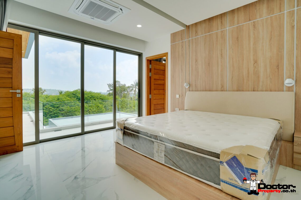 New 4 Bedroom House with Partial Sea View in Bang Rak, Koh Samui – For Sale