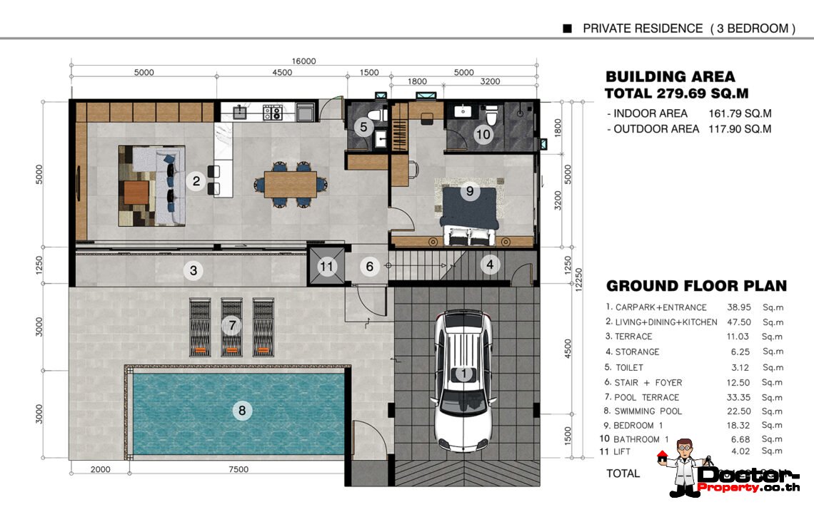 3 Bedroom Private Pool Villa in Plai Laem, Koh Samui – For Sale