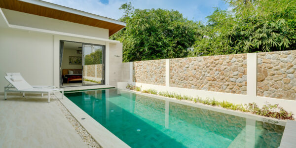 New 4 Bedroom Pool Villa with Partial Sea View in Bang Rak, Koh Samui – For Sale