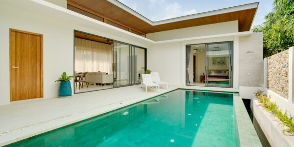 New 4 Bedroom Pool Villa with Partial Sea View in Bang Rak, Koh Samui – For Sale