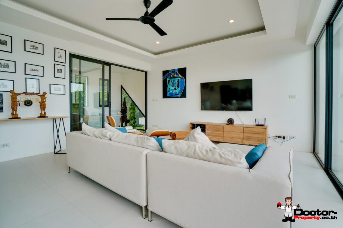 Modern 3 Bedroom Pool Villa with Sea View, Koh Samui – For Sale