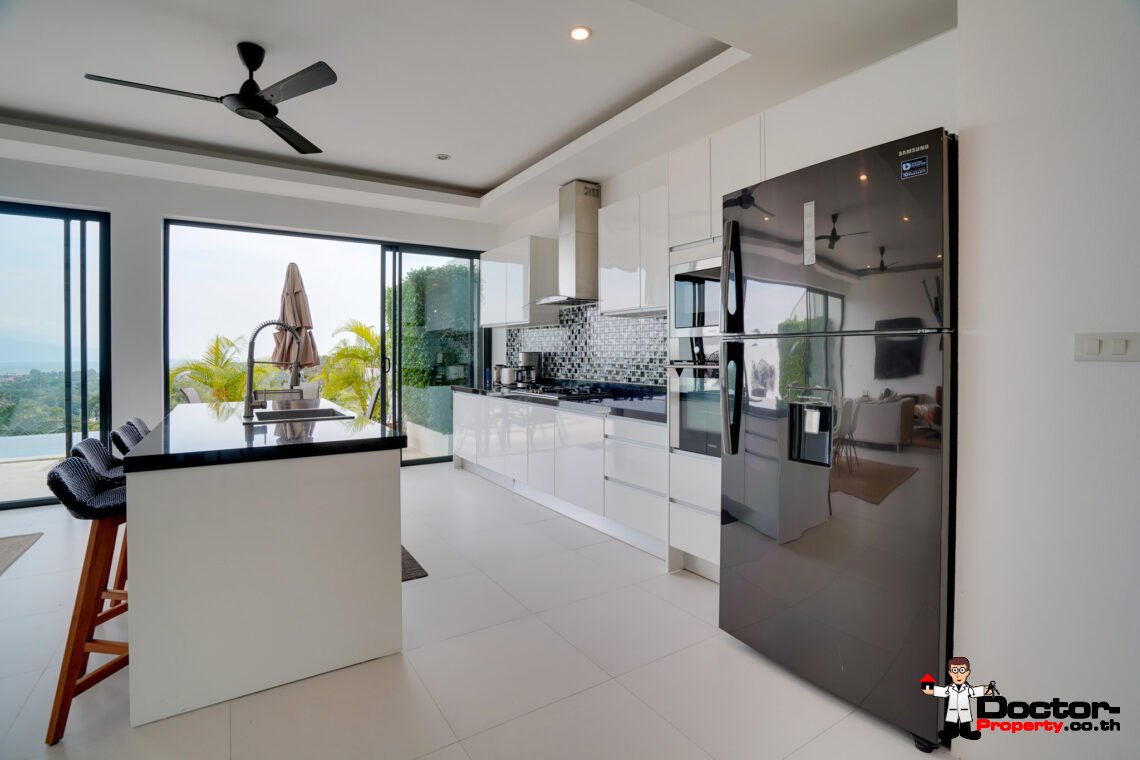 Modern 3 Bedroom Pool Villa with Sea View, Koh Samui – For Sale