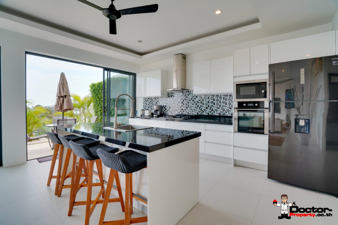 Modern 3 Bedroom Pool Villa with Sea View, Koh Samui – For Sale