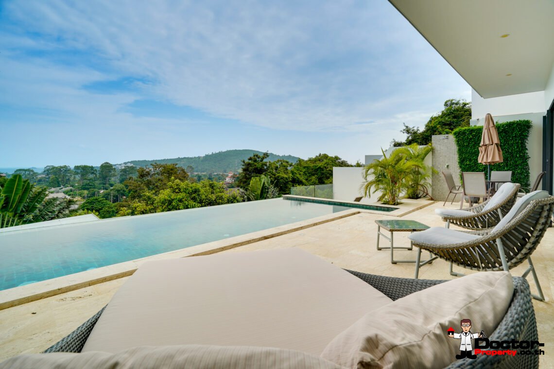 Modern 3 Bedroom Pool Villa with Sea View, Koh Samui – For Sale