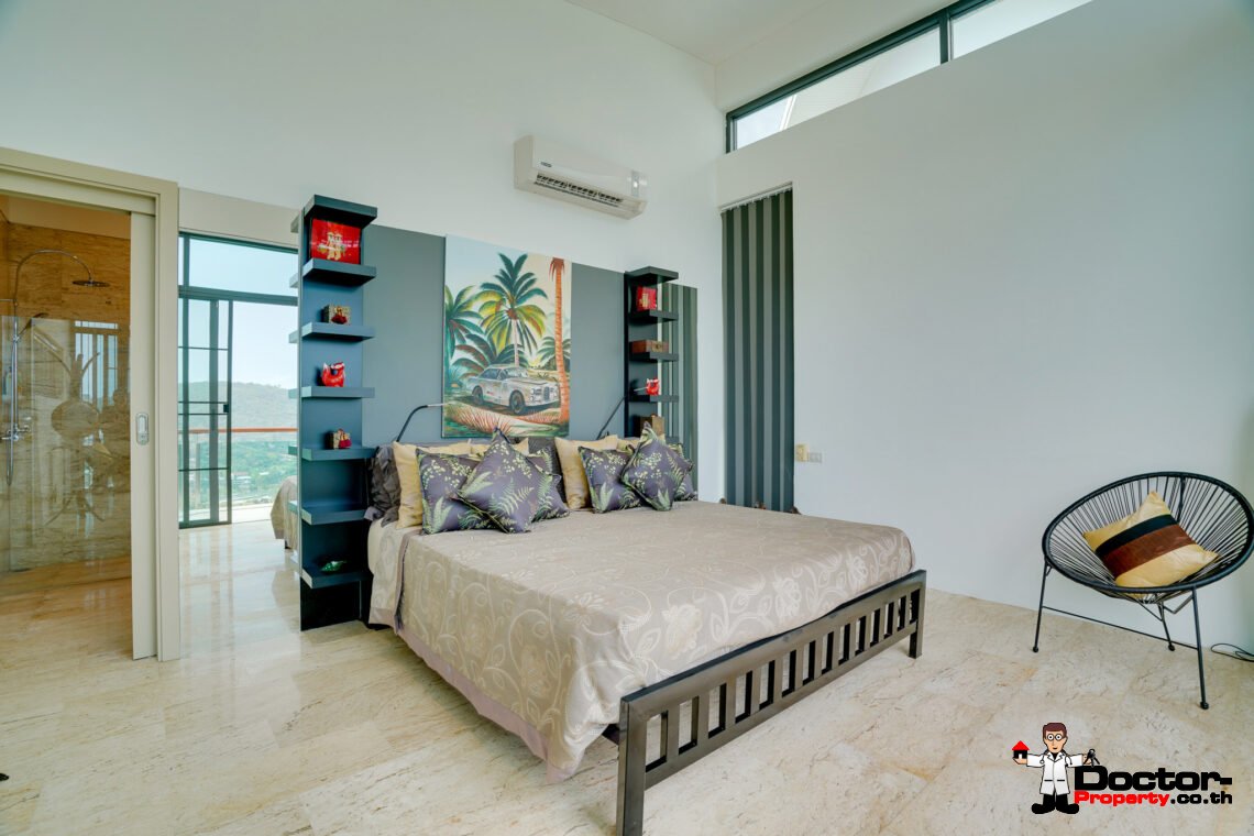 Magnificent 3 Bedroom Pool Villa with Stunning Sea View in Bo Phut, Koh Samui – For Sale