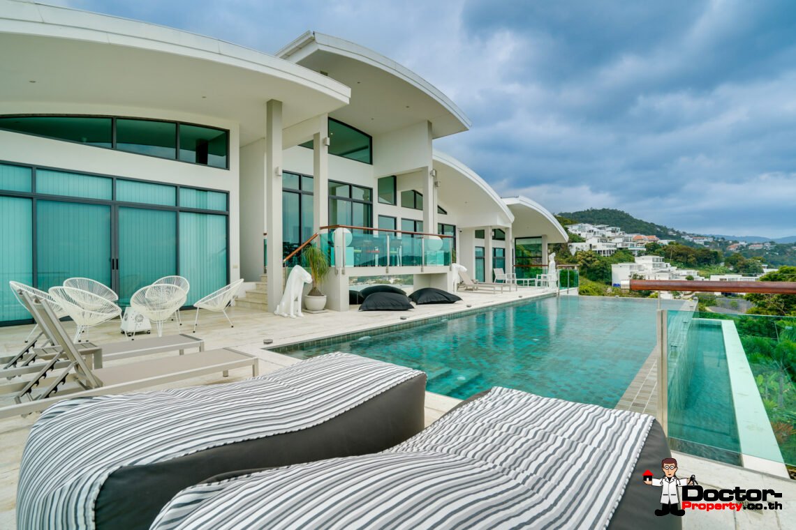 Magnificent 3 Bedroom Pool Villa with Stunning Sea View in Bo Phut, Koh Samui – For Sale