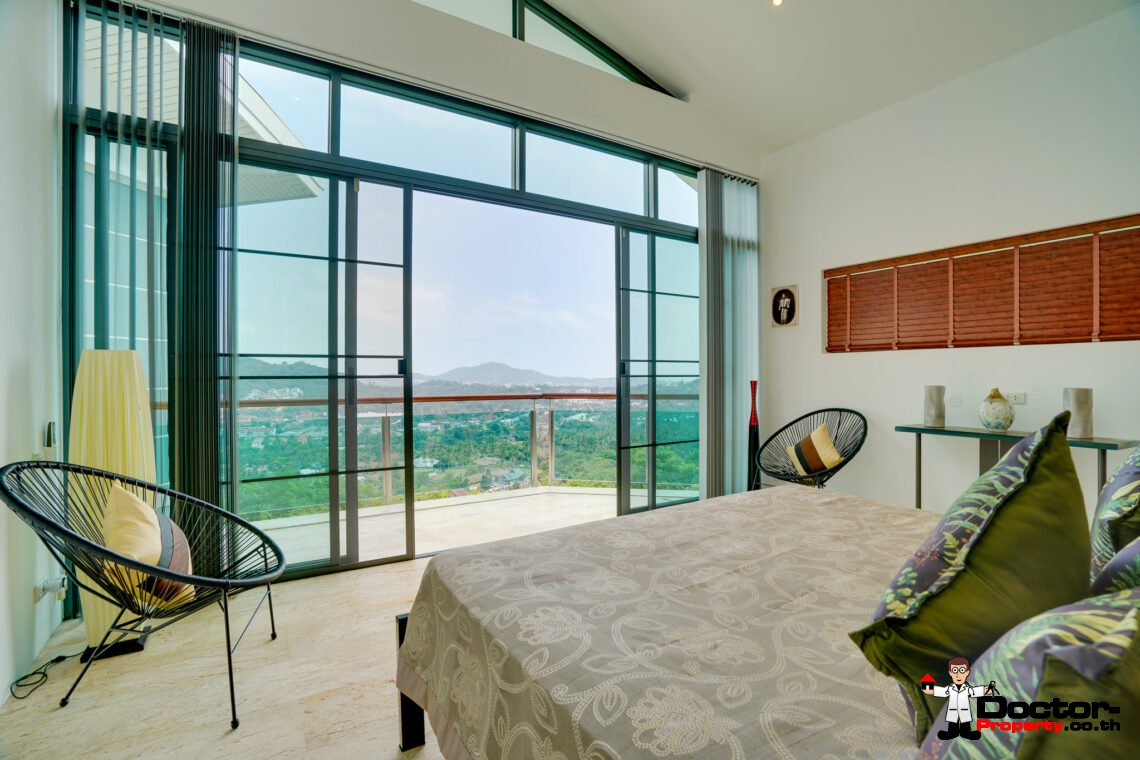 Magnificent 3 Bedroom Pool Villa with Stunning Sea View in Bo Phut, Koh Samui – For Sale