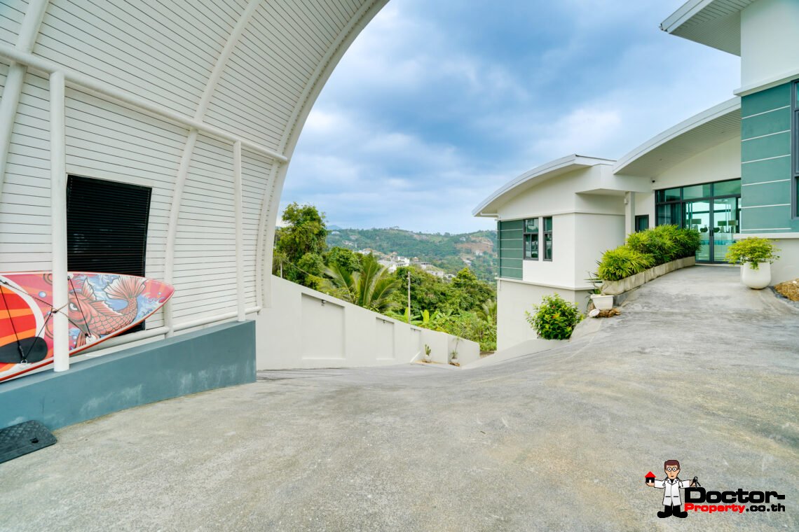 Magnificent 3 Bedroom Pool Villa with Stunning Sea View in Bo Phut, Koh Samui – For Sale