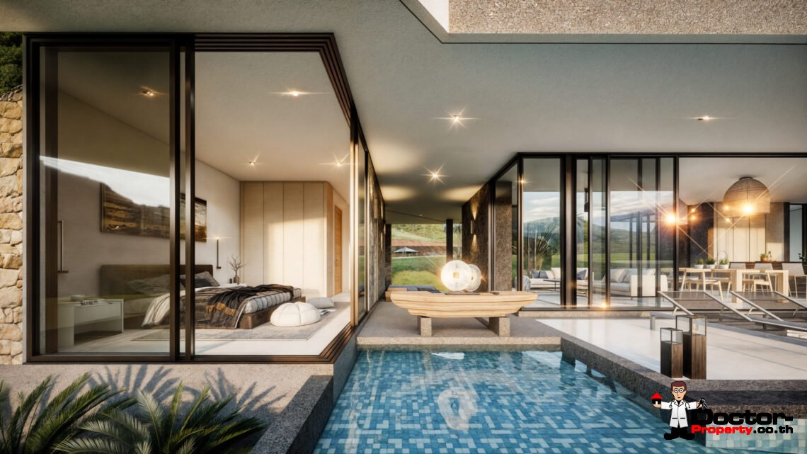 Luxury Modern 4 Bedroom Pool Villa in Plai Laem, Koh Samui – For Sale