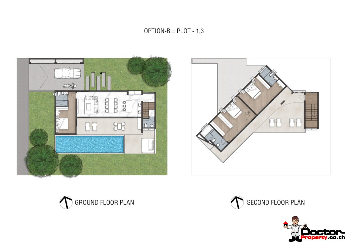 Luxury Modern 4 Bedroom Pool Villa in Plai Laem, Koh Samui – For Sale