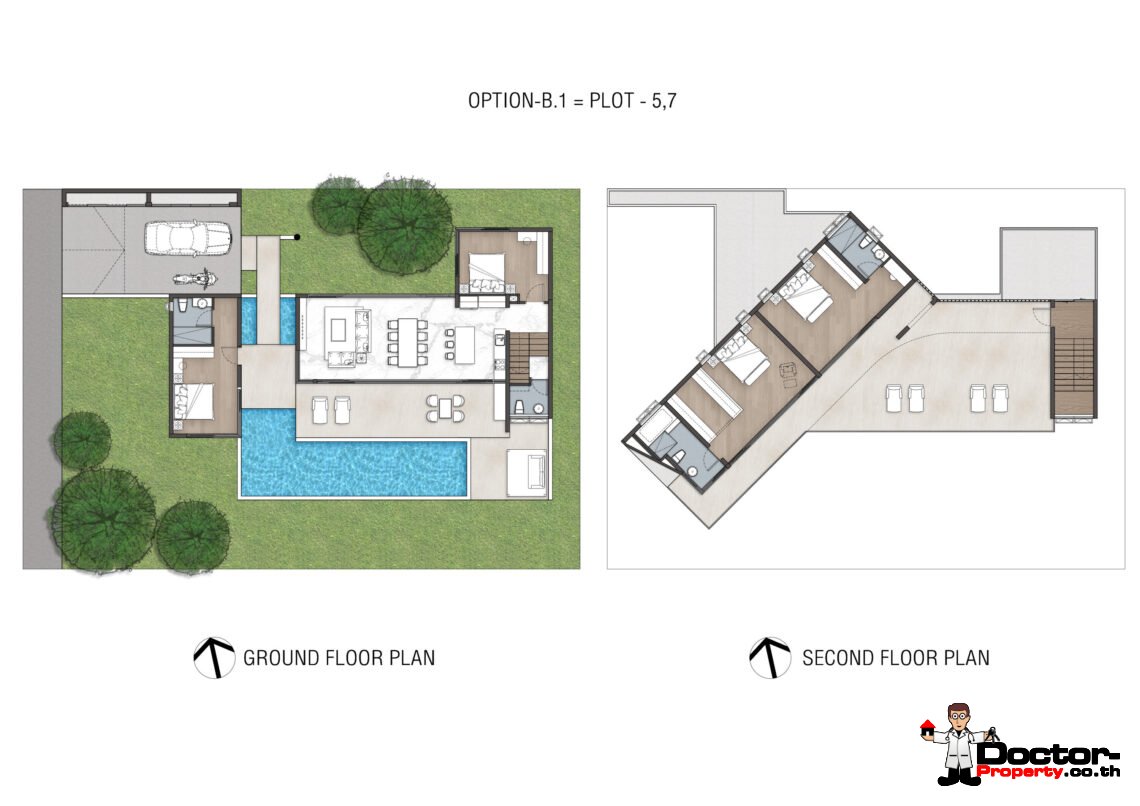 Luxury Modern 4 Bedroom Pool Villa in Plai Laem, Koh Samui – For Sale