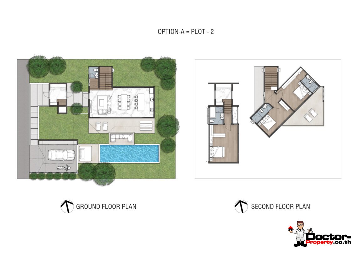 Luxury Modern 3 Bedroom Pool Villa in Plai Laem, Koh Samui – For Sale